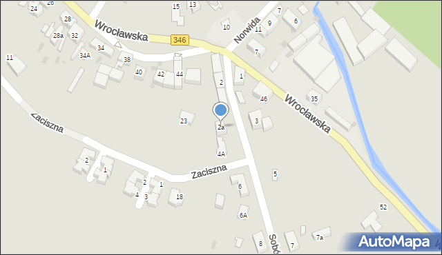 Kąty Wrocławskie, Sobótki, 2a, mapa Kąty Wrocławskie