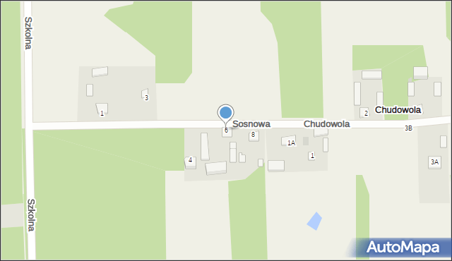 Kawęczyn, Sosnowa, 6, mapa Kawęczyn