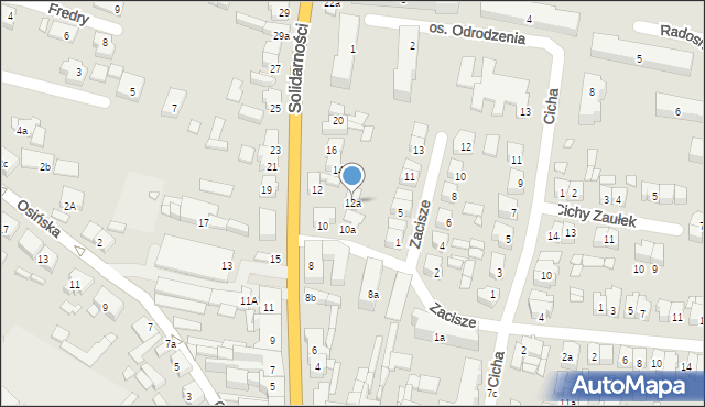 Kępno, Solidarności, 12a, mapa Kępno