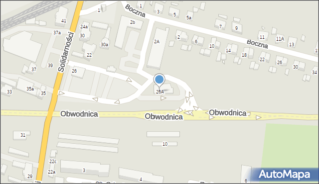 Kępno, Solidarności, 26A, mapa Kępno