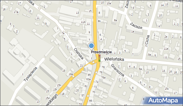 Kępno, Solidarności, 3, mapa Kępno