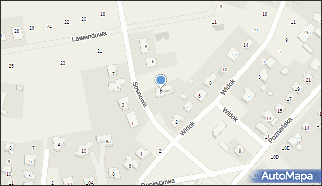 Kicin, Sosnowa, 2, mapa Kicin