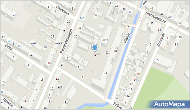 Kielce, Solna, 4, mapa Kielc