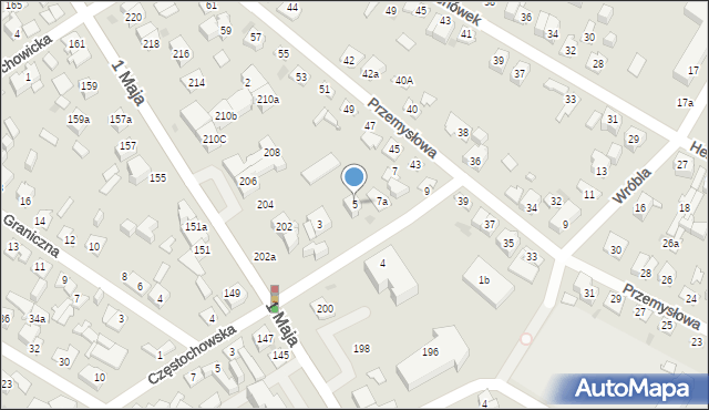 Kielce, Sowia, 5, mapa Kielc