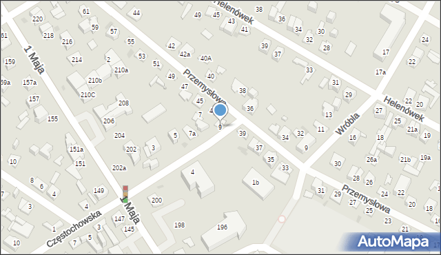 Kielce, Sowia, 9, mapa Kielc