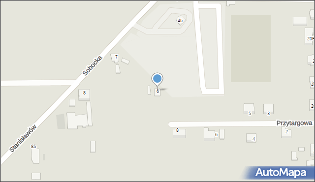 Kiernozia, Sobocka, 6, mapa Kiernozia
