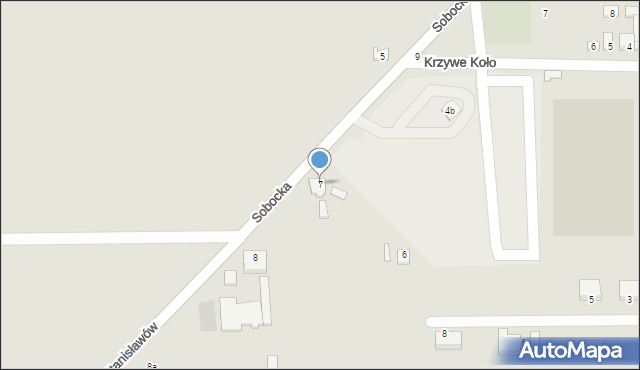 Kiernozia, Sobocka, 7, mapa Kiernozia