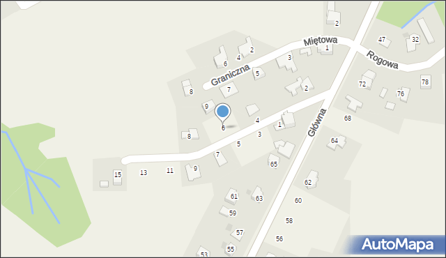 Kisielów, Sosnowa, 6, mapa Kisielów