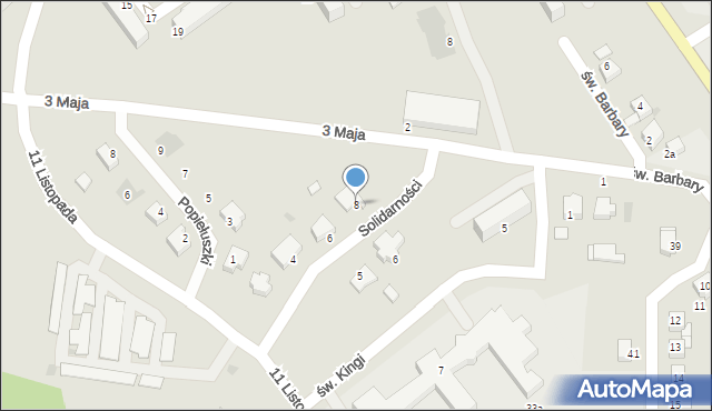 Kleczew, Solidarności, 8, mapa Kleczew