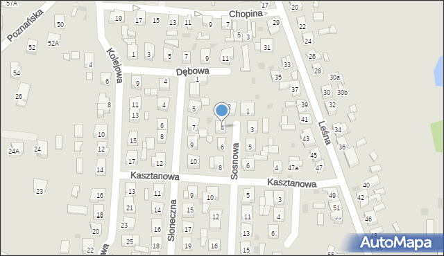 Kleczew, Sosnowa, 4, mapa Kleczew