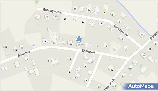 Kleszczewko, Sosnowa, 10, mapa Kleszczewko