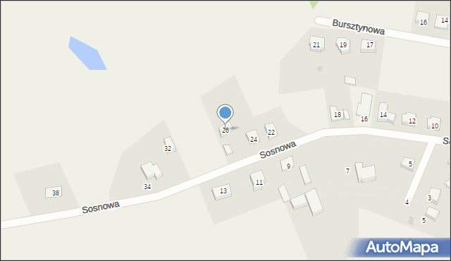 Kleszczewko, Sosnowa, 26, mapa Kleszczewko