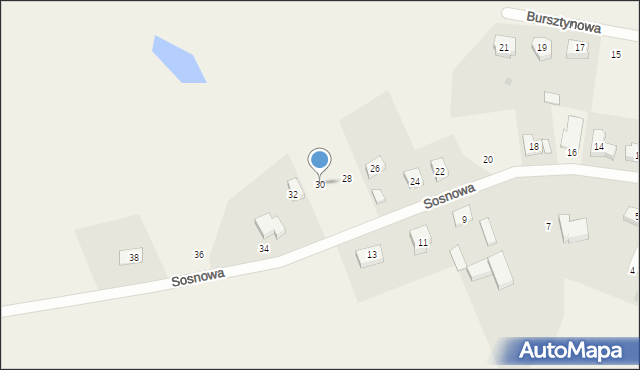 Kleszczewko, Sosnowa, 30, mapa Kleszczewko