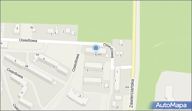 Klucze, Sosnowa, 5, mapa Klucze