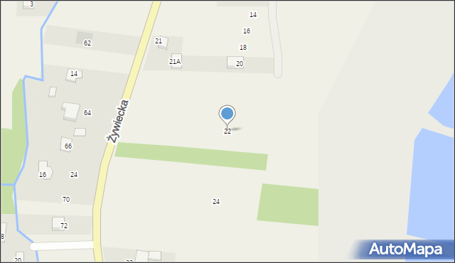 Kobiernice, Sosnowa, 22, mapa Kobiernice