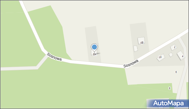 Kobylany, Sosnowa, 8A, mapa Kobylany