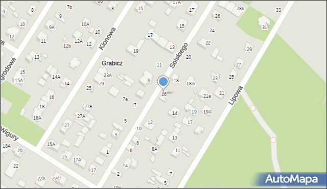 Kobyłka, Solskiego Ludwika, 16, mapa Kobyłka