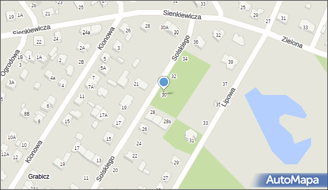 Kobyłka, Solskiego Ludwika, 30, mapa Kobyłka