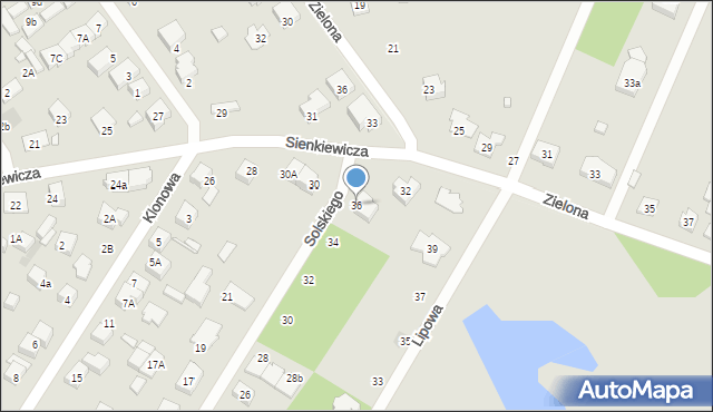 Kobyłka, Solskiego Ludwika, 36, mapa Kobyłka