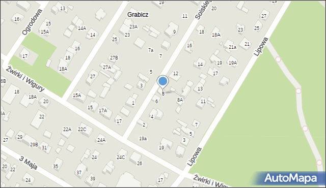 Kobyłka, Solskiego Ludwika, 8, mapa Kobyłka