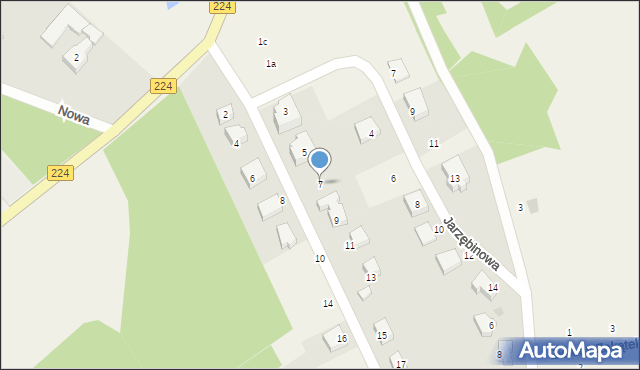 Kobysewo, Sosnowa, 7, mapa Kobysewo