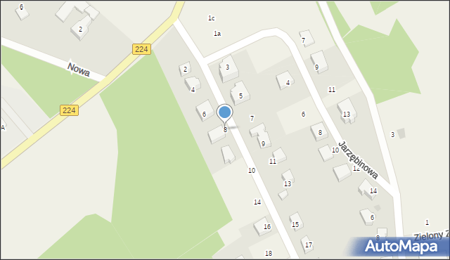 Kobysewo, Sosnowa, 8, mapa Kobysewo