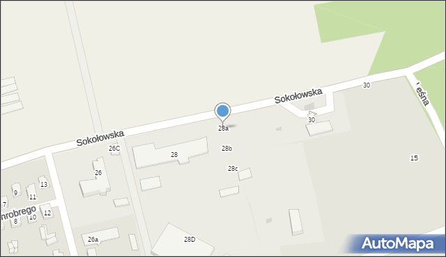Kolbuszowa Dolna, Sokołowska, 28a, mapa Kolbuszowa Dolna