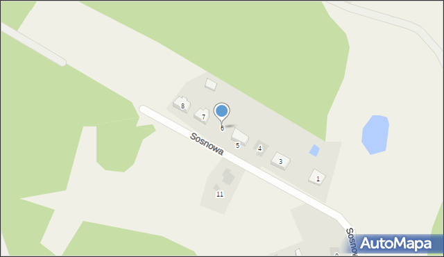 Kolincz, Sosnowa, 6, mapa Kolincz