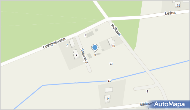 Konarzew, Sosnowa, 5, mapa Konarzew