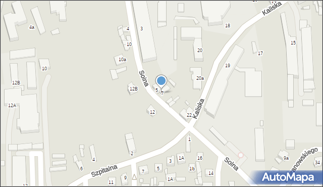 Konin, Solna, 7, mapa Konina