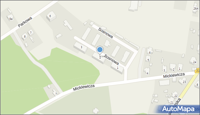 Konotop, Sosnowa, 2, mapa Konotop