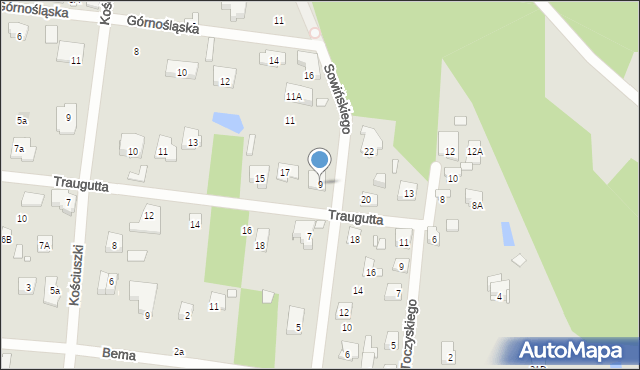 Konstancin-Jeziorna, Sowińskiego Józefa, gen., 9, mapa Konstancin-Jeziorna