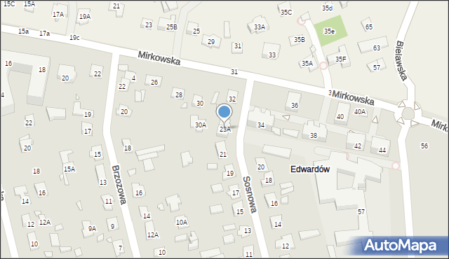 Konstancin-Jeziorna, Sosnowa, 23A, mapa Konstancin-Jeziorna