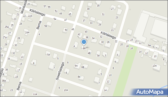 Konstantynów Łódzki, Sowińskiego Józefa, gen., 4A, mapa Konstantynów Łódzki