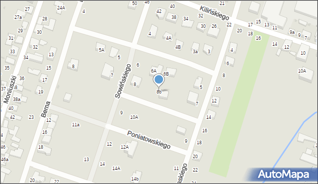Konstantynów Łódzki, Sowińskiego Józefa, gen., 8b, mapa Konstantynów Łódzki