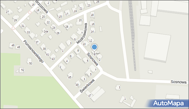 Koronowo, Sosnowa, 4, mapa Koronowo