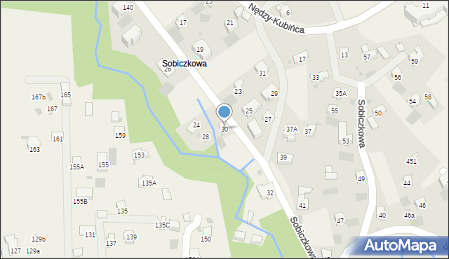 Kościelisko, Sobiczkowa, 30, mapa Kościelisko
