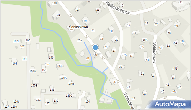 Kościelisko, Sobiczkowa, 30, mapa Kościelisko