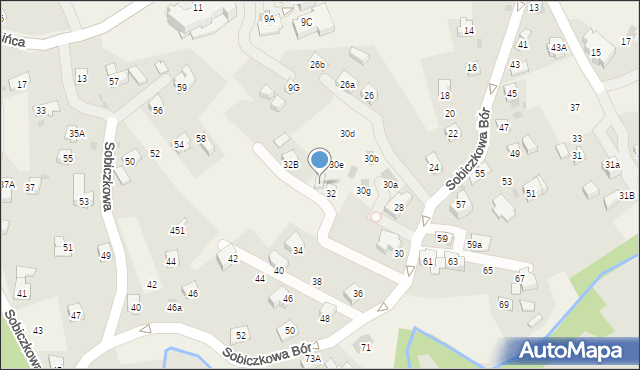 Kościelisko, Sobiczkowa Bór, 32A, mapa Kościelisko
