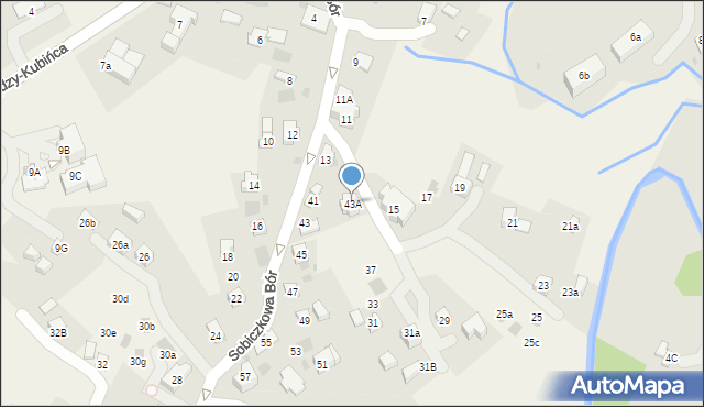 Kościelisko, Sobiczkowa Bór, 43A, mapa Kościelisko