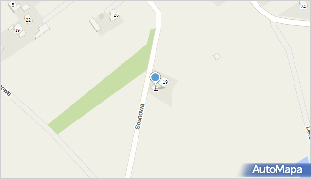 Kosewo, Sosnowa, 21, mapa Kosewo