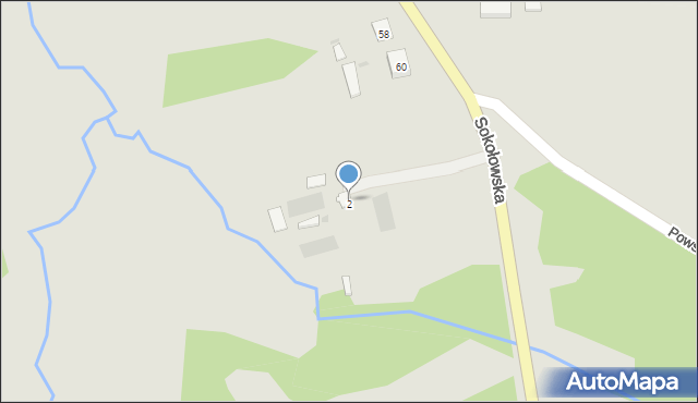 Kosów Lacki, Sokołowska, 4, mapa Kosów Lacki