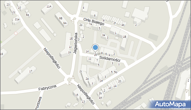 Kostrzyn nad Odrą, Solidarności, 10, mapa Kostrzyn nad Odrą