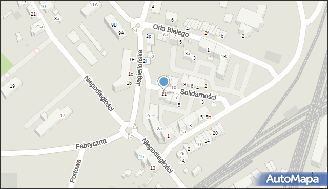 Kostrzyn nad Odrą, Solidarności, 11, mapa Kostrzyn nad Odrą