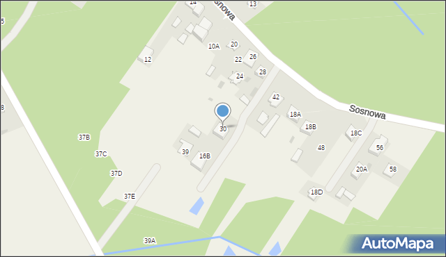 Kotuń, Sosnowa, 30, mapa Kotuń