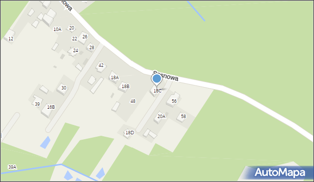 Kotuń, Sosnowa, 52, mapa Kotuń