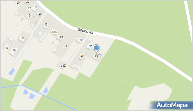 Kotuń, Sosnowa, 58, mapa Kotuń