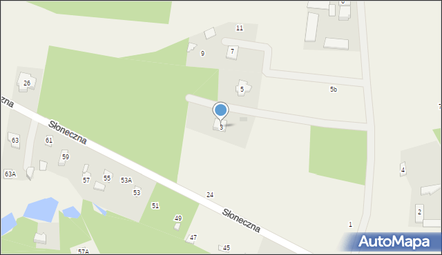 Kowalicha, Sosnowa, 5A, mapa Kowalicha