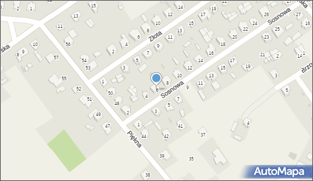 Kozłów Biskupi, Sosnowa, 6, mapa Kozłów Biskupi