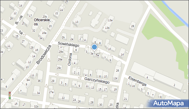 Kraków, Sowińskiego Józefa, gen., 5, mapa Krakowa